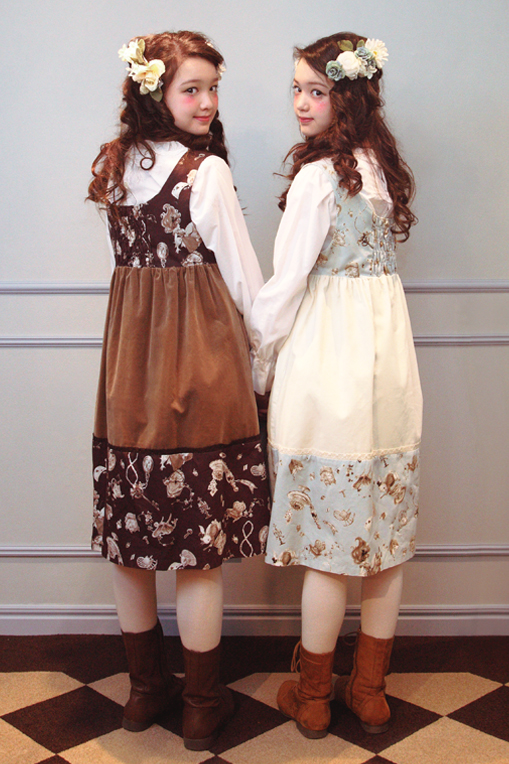 Merrybelle｜ONLINE SHOP｜JSK-002 アンティークアリス別珍ドレス